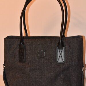 DKNY City Tote bag in gray flannel fabric